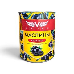 Маслины резаные VICTORIA 3100 мл в жестяной банке