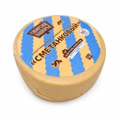Сырный продукт Сметанковый 50% Сибирское подворье цилиндр 3,7 кг