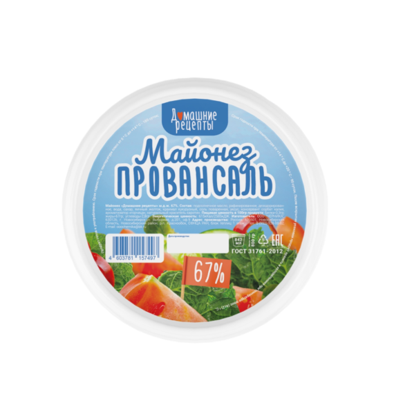 Майонез Провансаль 67% 1 л
