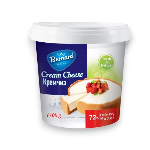 Сыр кремчиз Bernard 72% 1,5 кг