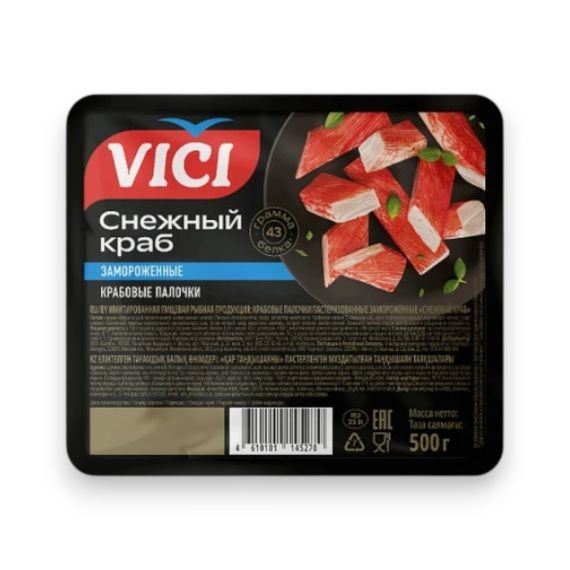 Крабовые палочки Снежный краб VICI 500 г