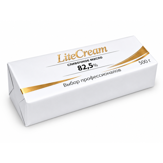 Масло сладко-сливочное LiteCream 82,5% 500 г