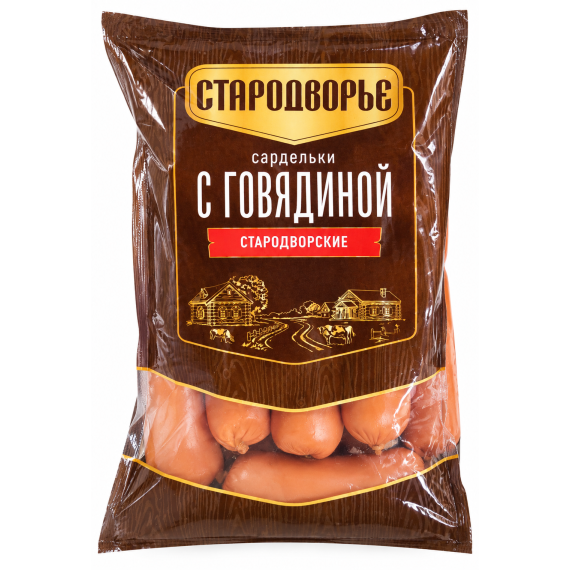 Сардельки Говяжьи Мясные Стародворские колбасы